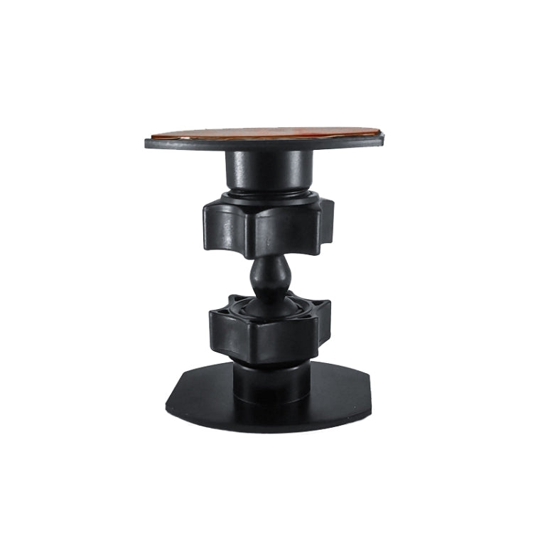 Mini cardán soporte para cámara escritorio soporte para teléfono móvil grabadora soporte para coche, Dual Attachment Mount, 1/4 Screw Connector for GoPro, Magnet Paste for Phones