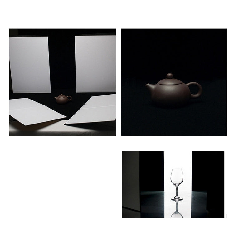 Tablero difusor de luz plegable de cartón A4 para fotografía, 2 uds., A4 Cardboard Silver, A4 Cardboard Gold