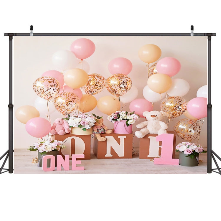 2,1 m x 1,5 m, un año de edad, Fondo de fotografía de cumpleaños, tela, decoración de fiesta de cumpleaños, fondo de foto