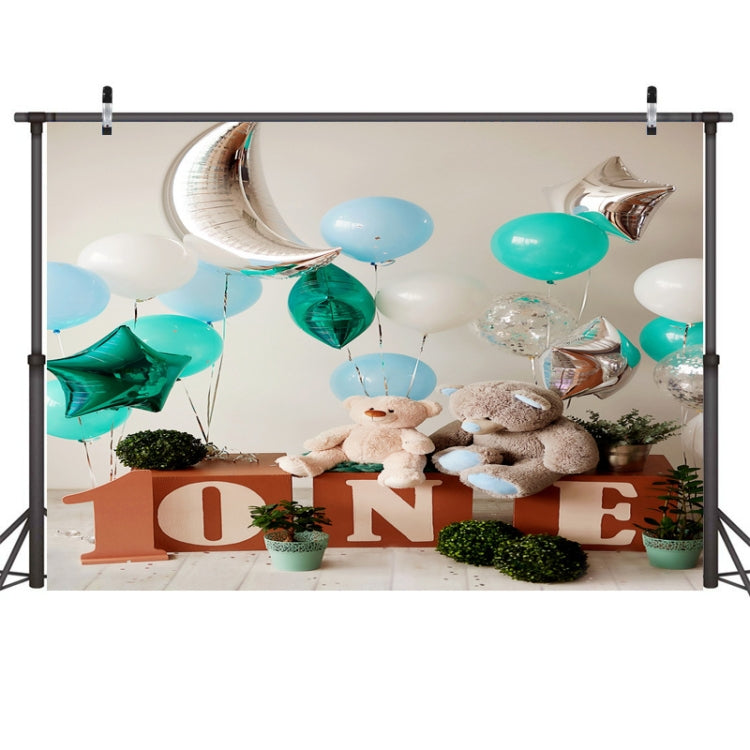 2,1 m x 1,5 m, un año de edad, Fondo de fotografía de cumpleaños, tela, decoración de fiesta de cumpleaños, fondo de foto