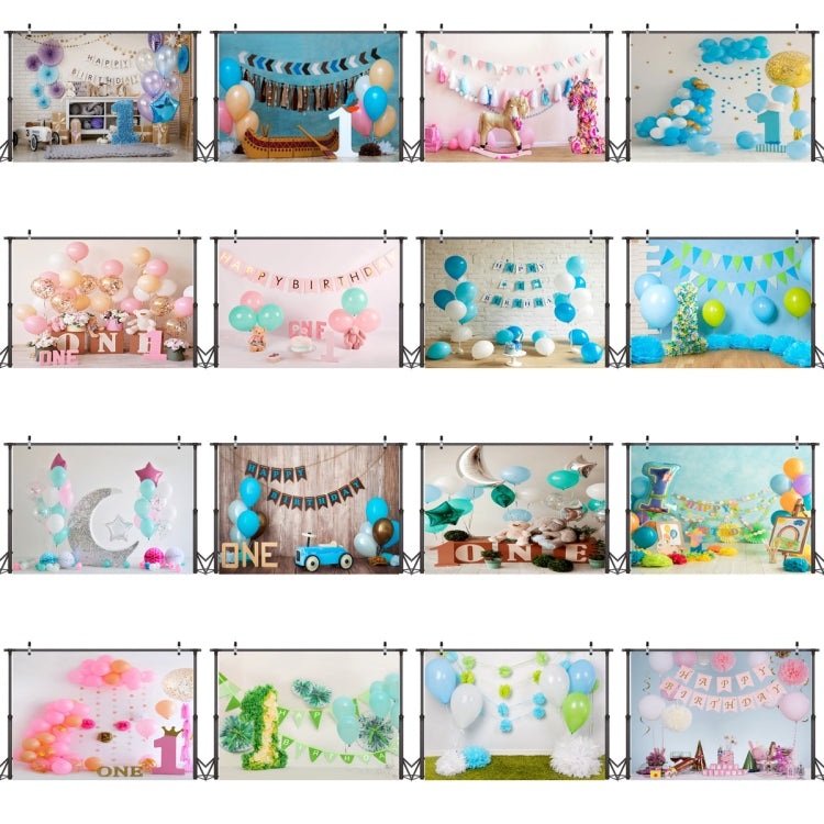 2,1 m x 1,5 m, un año de edad, Fondo de fotografía de cumpleaños, tela, decoración de fiesta de cumpleaños, fondo de foto