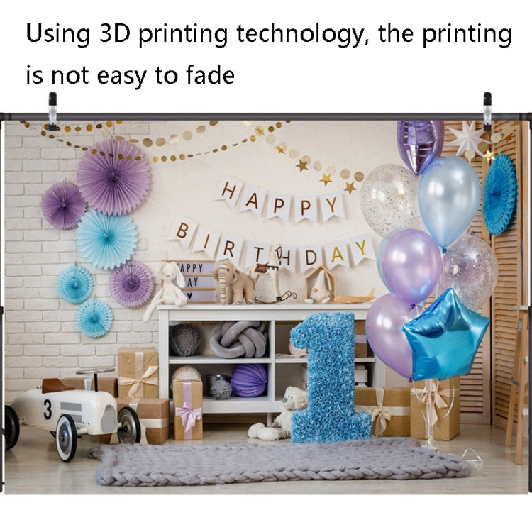 2,1 m x 1,5 m, un año de edad, Fondo de fotografía de cumpleaños, tela, decoración de fiesta de cumpleaños, fondo de foto