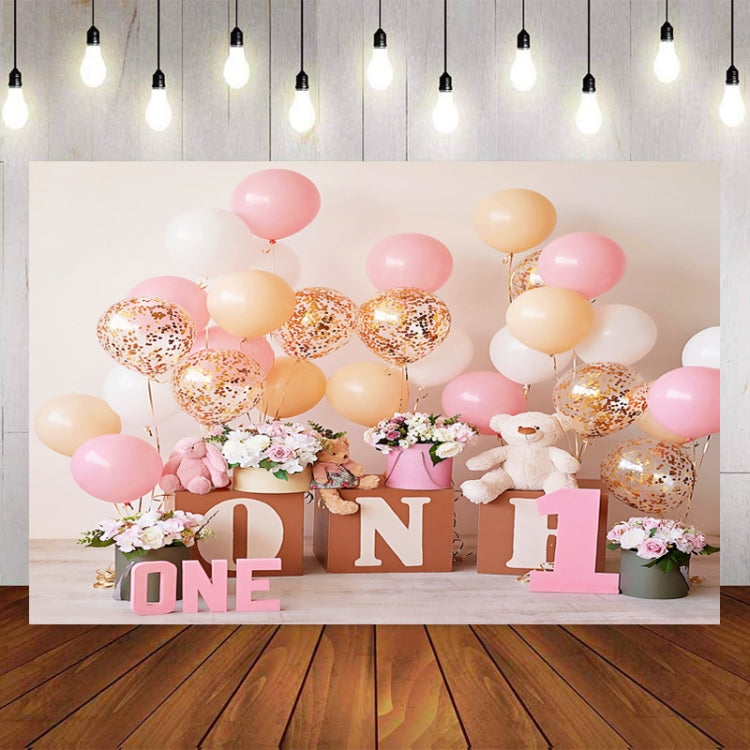 2,1 m x 1,5 m, un año de edad, Fondo de fotografía de cumpleaños, tela, decoración de fiesta de cumpleaños, fondo de foto
