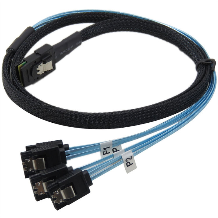 Mini SAS 36Pin SFF 8087 a 4 servidores SATA 7P, longitud del cable: 50 cm