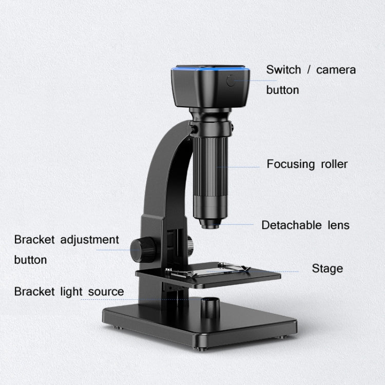 2000X WIFI Microscopio biológico de gran aumento USB HD Digital Lupa