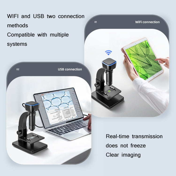 2000X WIFI Microscopio biológico de gran aumento USB HD Digital Lupa