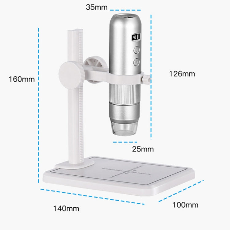 WIFI Inalámbrico Microscopio Electrónico 1080P HD Digital Mantenimiento Inspección Lupa