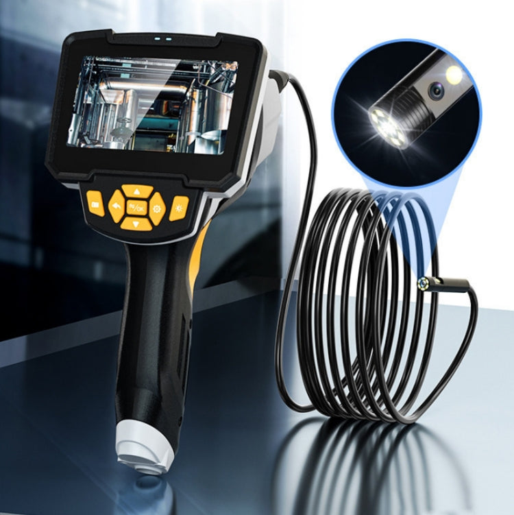 Herramienta de inspección de coche de tubo de pantalla de mano HD de endoscopio de doble lente industrial, Line Length 1m, Line Length 5m, Line Length 10m