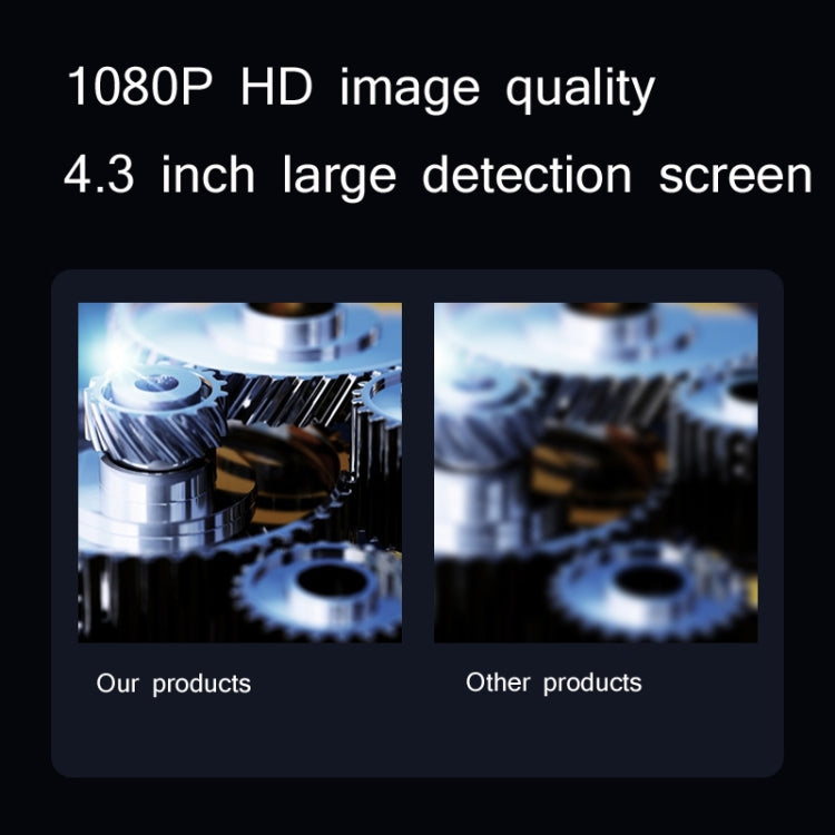 Herramienta de inspección de coche de tubo de pantalla de mano HD de endoscopio de doble lente industrial, Line Length 1m, Line Length 5m, Line Length 10m