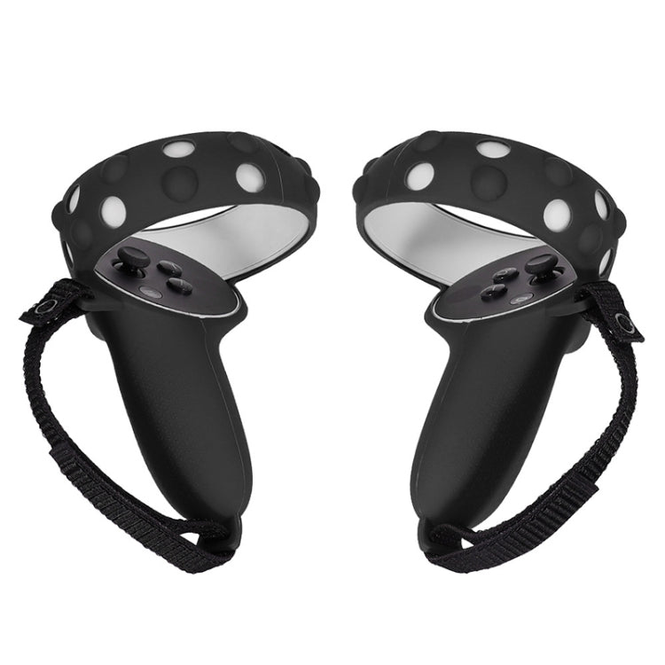 2 juegos GS092 controlador de mango cubierta protectora de silicona anticaída y antipérdida cubierta todo incluido para Oculus Quest 2, GS092 Blue, GS092 Black, GS092 Red, GS092 Gray