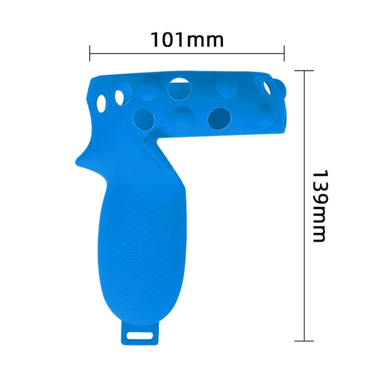 2 juegos GS092 controlador de mango cubierta protectora de silicona anticaída y antipérdida cubierta todo incluido para Oculus Quest 2, GS092 Blue, GS092 Black, GS092 Red, GS092 Gray