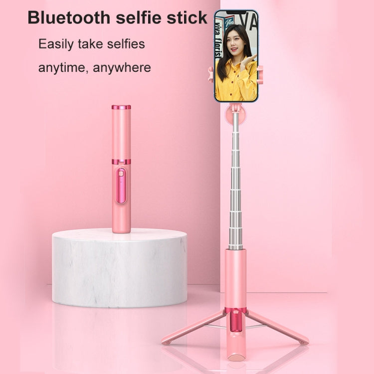 CYKE AB202 Phantom todo en uno Bluetooth móvil palo Selfie para teléfono escritorio soporte para transmisión en vivo trípode de luz de relleno