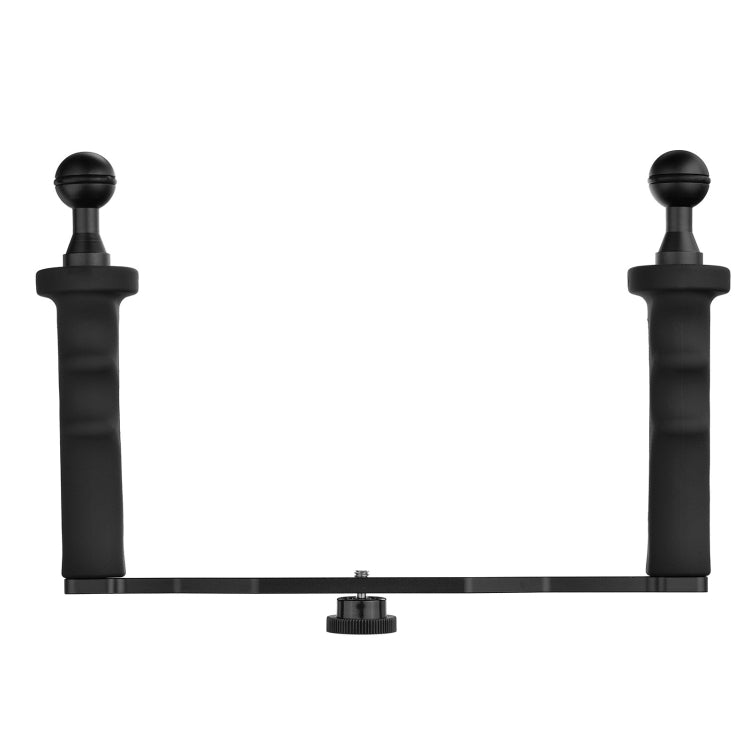 Estabilizador de bandeja de aluminio con mango doble XTGP324A para carcasas de cámaras subacuáticas