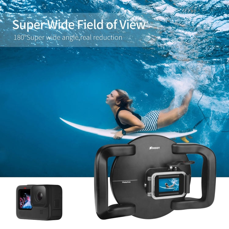 SHOOT XTGP559 Dome Port Submarino Lente de la cámara Cubierta transparente Carcasa para GoPro HERO9 Black, For GoPro HERO9 Black