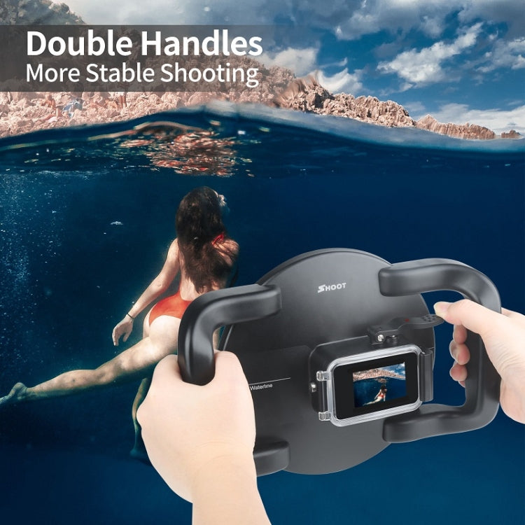 SHOOT XTGP559 Dome Port Submarino Lente de la cámara Cubierta transparente Carcasa para GoPro HERO9 Black, For GoPro HERO9 Black