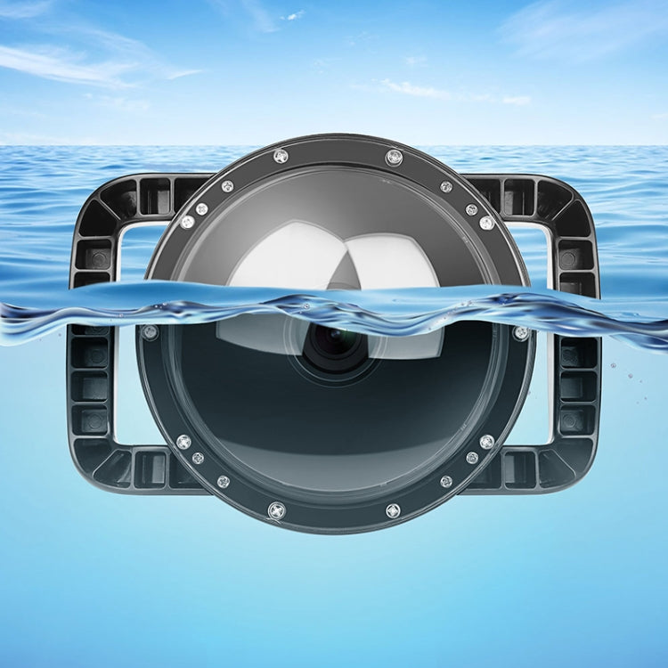 XTGP546 Dome Port submarinismo lente de cámara cubierta transparente funda carcasa para DJI Osmo Action, For DJI Osmo Action