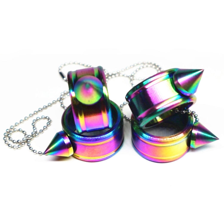 Anillo de autodefensa de acero inoxidable, herramienta de protección personal EDC para exteriores, 2 uds.