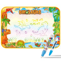 Estera de dibujo de agua con graffiti mágico luminoso para niños, tamaño: 100 x 70 cm, estilo:, 2 Pens Set, Complete Set