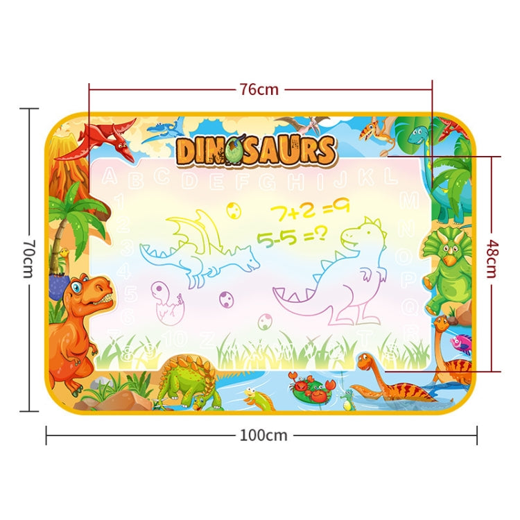 Estera de dibujo de agua con graffiti mágico luminoso para niños, tamaño: 100 x 70 cm, estilo:, 2 Pens Set, Complete Set
