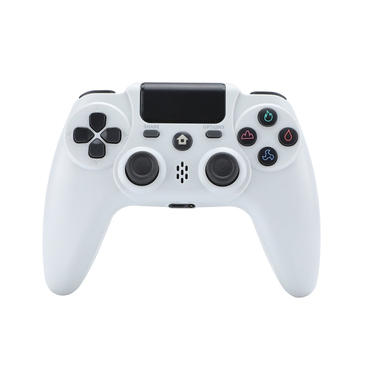 Controlador de juego inalámbrico ZR486 para PS4, White, Black, Burst, Purple Starry Sky