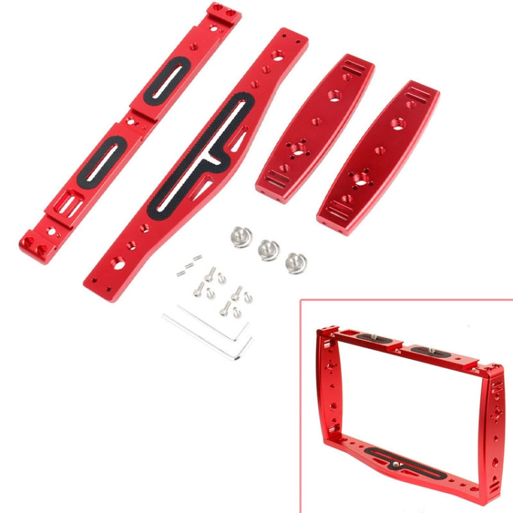 Buceo Dual Handheld Grip Bracket Estabilizador Extension Phone Clamp Camera Rig Cage Underwater Case para GoPro HERO9/8/7, Red, Black, Red Bracket + Shutter, Black Bracket + Shutter