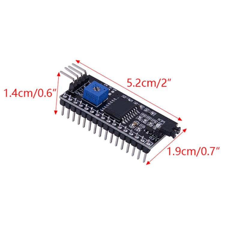 5 uds IIC/I2C/interfaz LCD1602 placa adaptadora de pantalla LCD, LCD1602