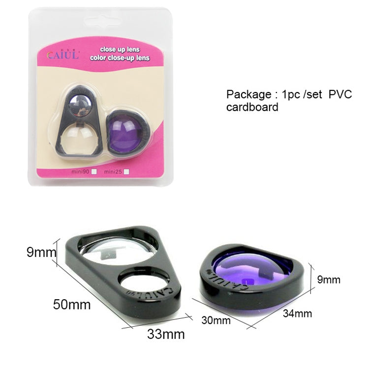 2 juegos de lentes de primer plano con espejo de retrato Selfie + juego de filtros de color púrpura para cámara FUJIFILM Instax Mini 90, For FUJIFILM Instax Mini 90