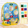 Niños plegable dinosaurio océano lanzando sacos de arena tienda de juguete, Throwing Sandbags Tent Toy