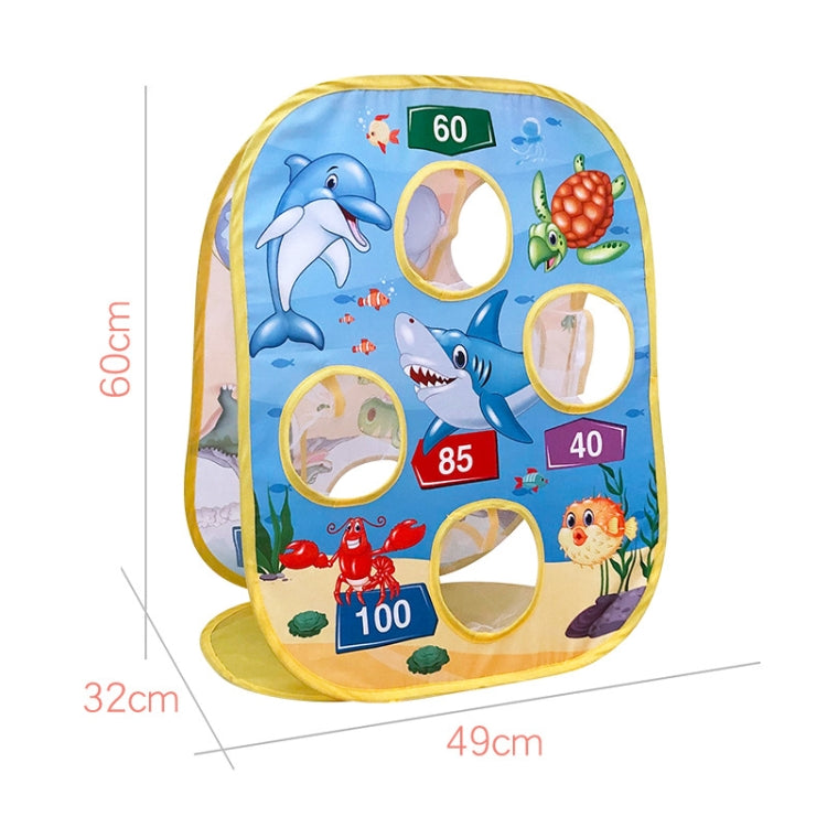 Niños plegable dinosaurio océano lanzando sacos de arena tienda de juguete, Throwing Sandbags Tent Toy