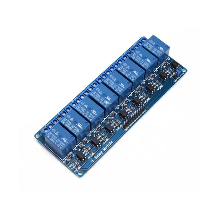 HW-281A DC 5V Módulo de placa de expansión de relé de 8 canales Panel de control con indicador PLC Relé, 8-Channel Relay Module