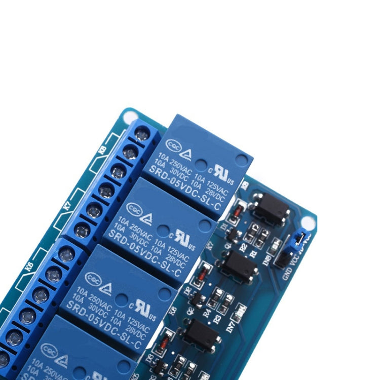 HW-281A DC 5V Módulo de placa de expansión de relé de 8 canales Panel de control con indicador PLC Relé, 8-Channel Relay Module