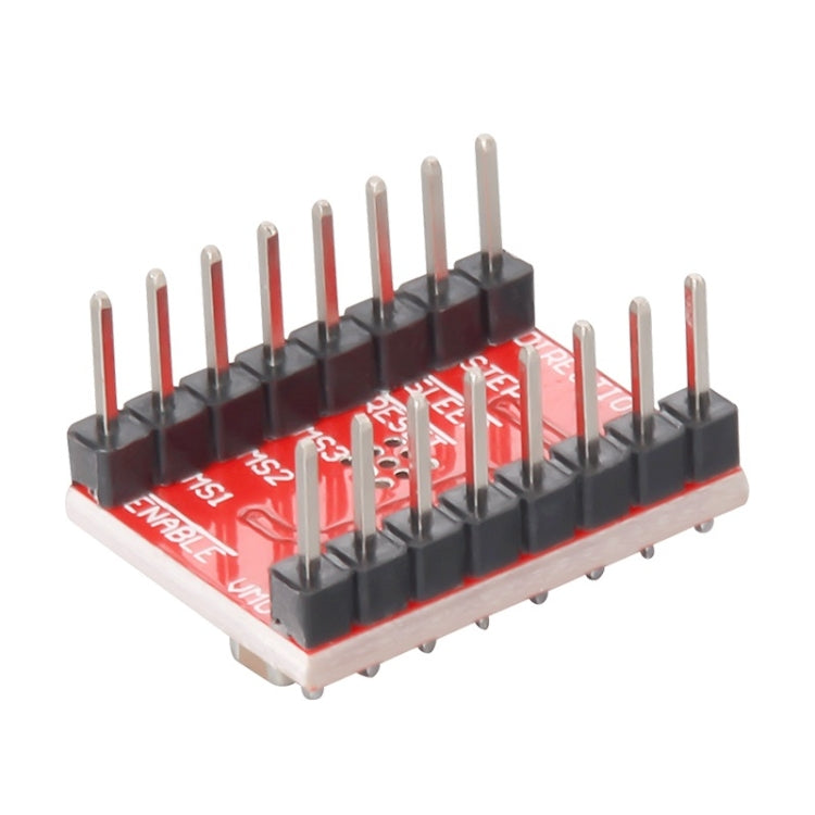 2 uds HW-134A A4988 Módulo de controlador de Motor paso a paso de tablero rojo disipador de calor para impresora 3D, A4988
