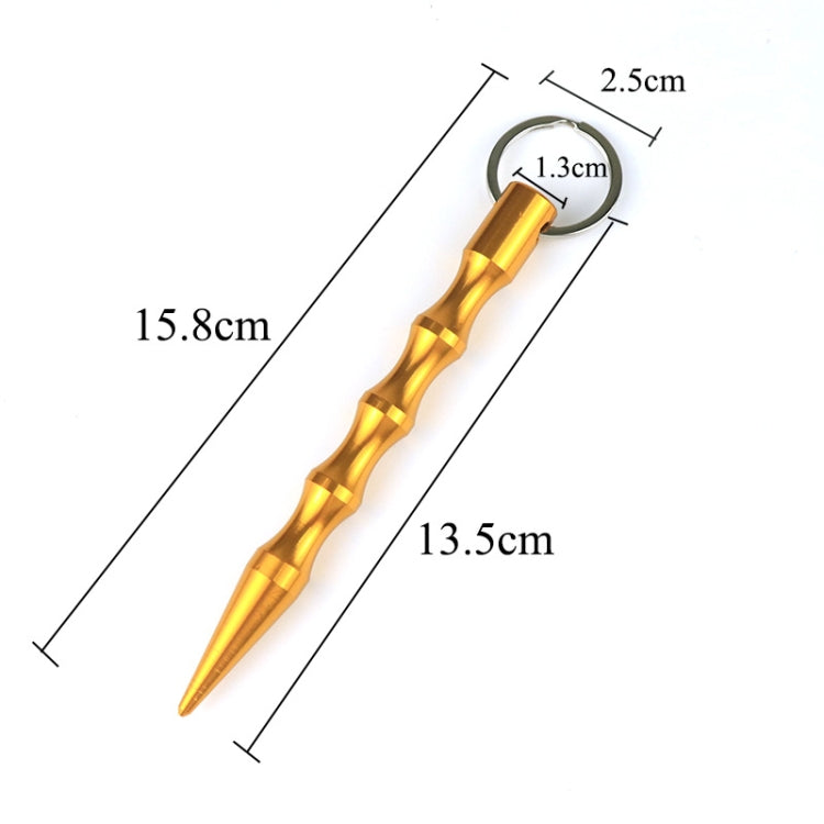 10 PCS Outdoor Anti-Wolf Supplies Equipment Pen Stick con llavero