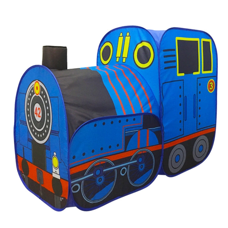 Tienda de campaña para niños, tren, casa de juegos plegable, túnel interior para gatear, piscina de bolas oceánicas, Children Tent House
