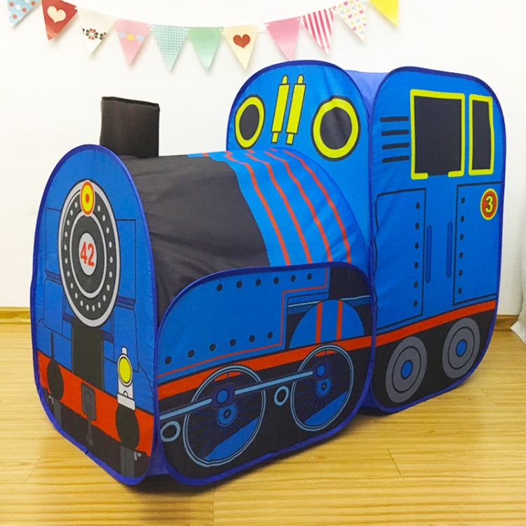 Tienda de campaña para niños, tren, casa de juegos plegable, túnel interior para gatear, piscina de bolas oceánicas, Children Tent House