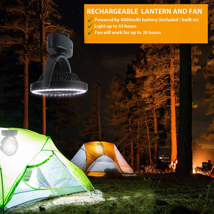 YQ-8004 USB de carga al aire libre Wild Camp Fan Multifunción Camping Tent LED Fan