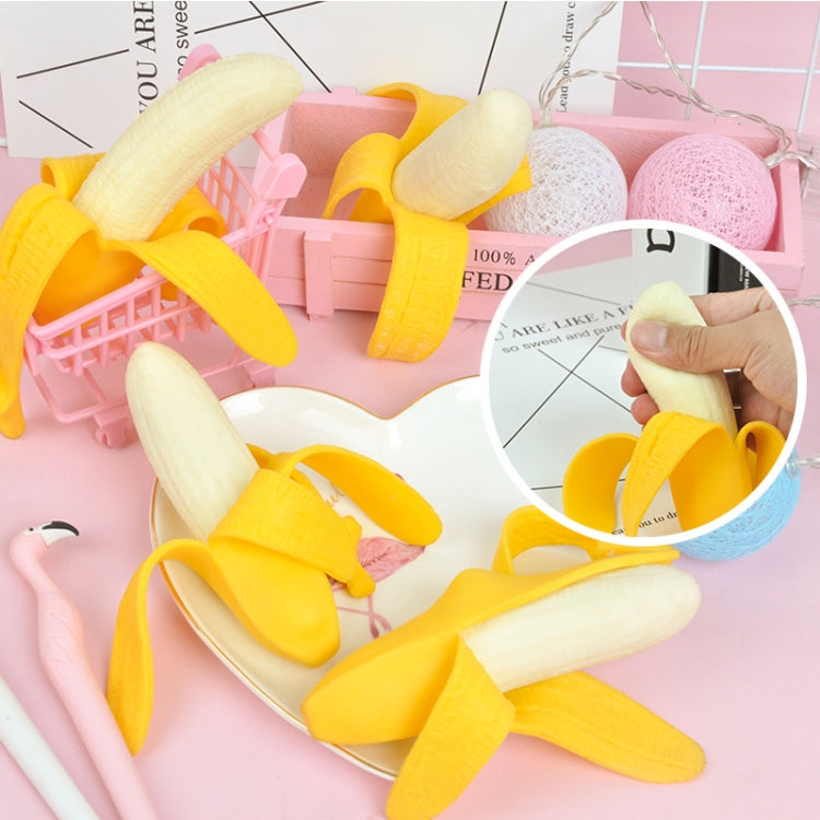 5 PCS Niños Descompresión Simulación Peeling Banana Vent Toy, Peeling Banana