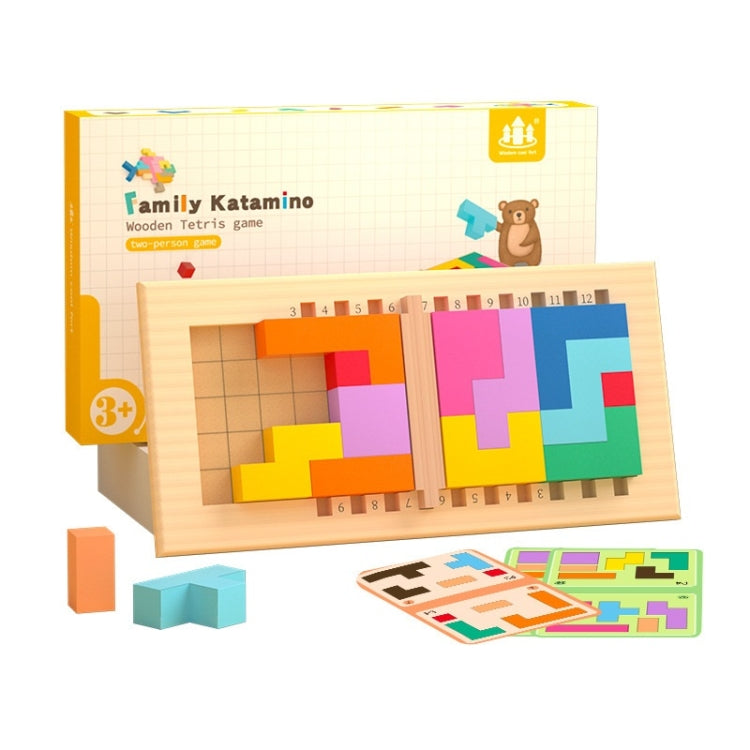 Juego de cubo lógico de pensamiento para niños, variedad de madera, rompecabezas, juguetes de bloques de construcción, Thinking Logic Cube Game (Dual Players)