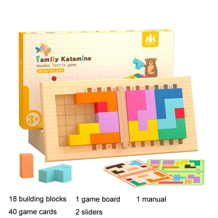 Juego de cubo lógico de pensamiento para niños, variedad de madera, rompecabezas, juguetes de bloques de construcción, Thinking Logic Cube Game (Dual Players)