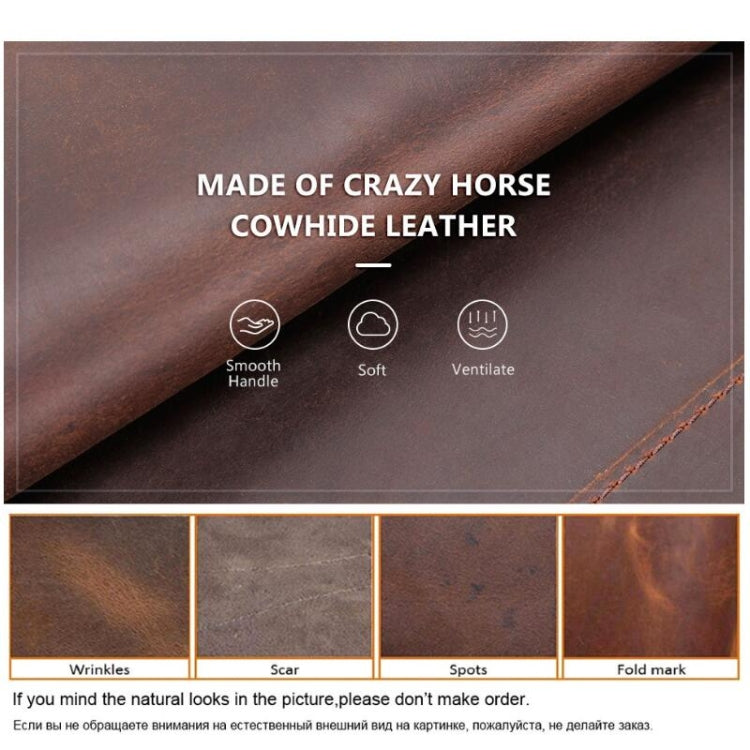 CONTACTS FAMILY CF2002 Retro Crazy Horse Texture Funda protectora multifuncional Funda de cuero para iPad Pro 12.9 2020 / 2021 / 2018