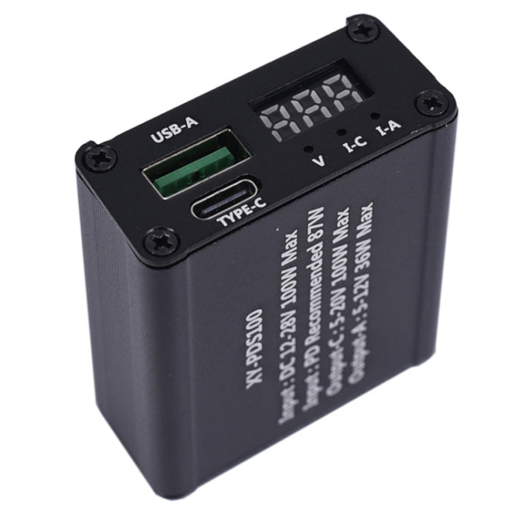 PDS100 QC4.0 PD3.0 Tipo-C DC 12-28V 100W Módulo de cargador rápido de teléfono móvil reductor para Huawei SCP / FCP iOS PD