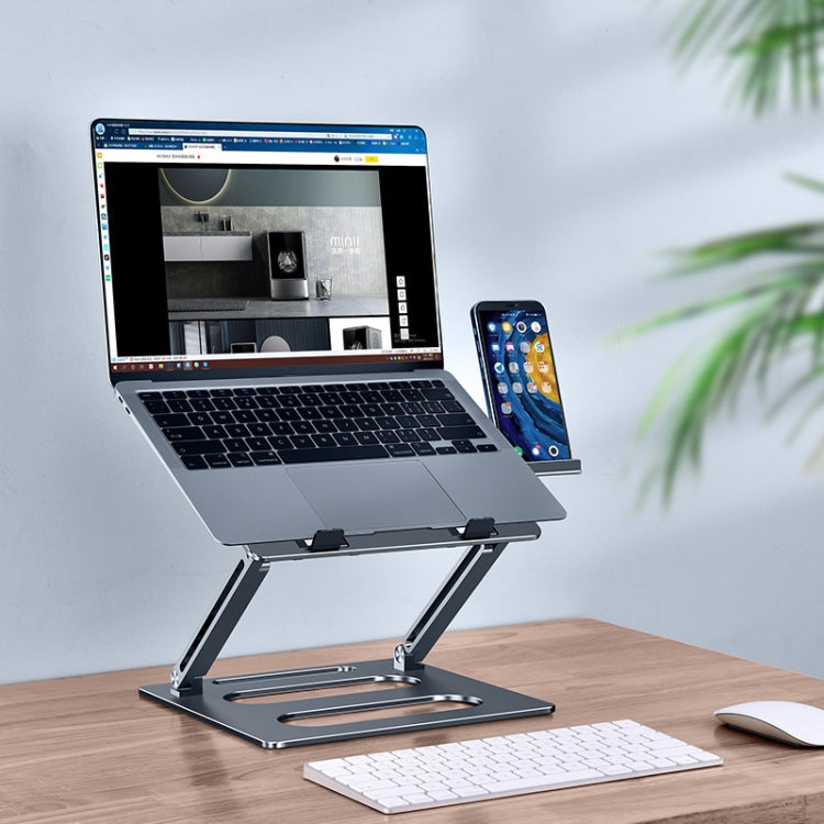Oatsbasf Z08 Soporte para portátil de metal Soporte ajustable para aumento de escritorio Soporte para portátil