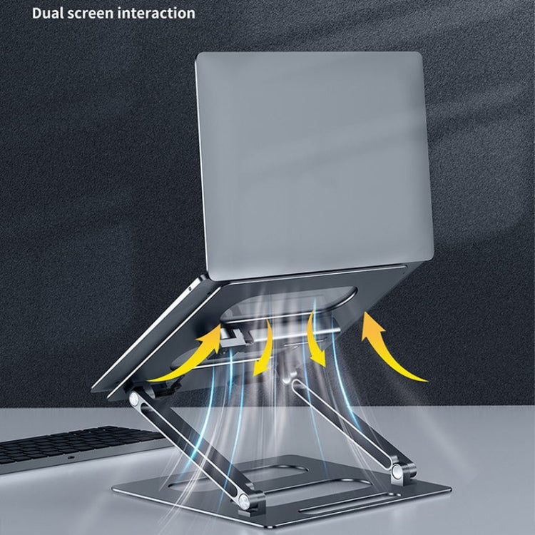 Oatsbasf Z08 Soporte para portátil de metal Soporte ajustable para aumento de escritorio Soporte para portátil