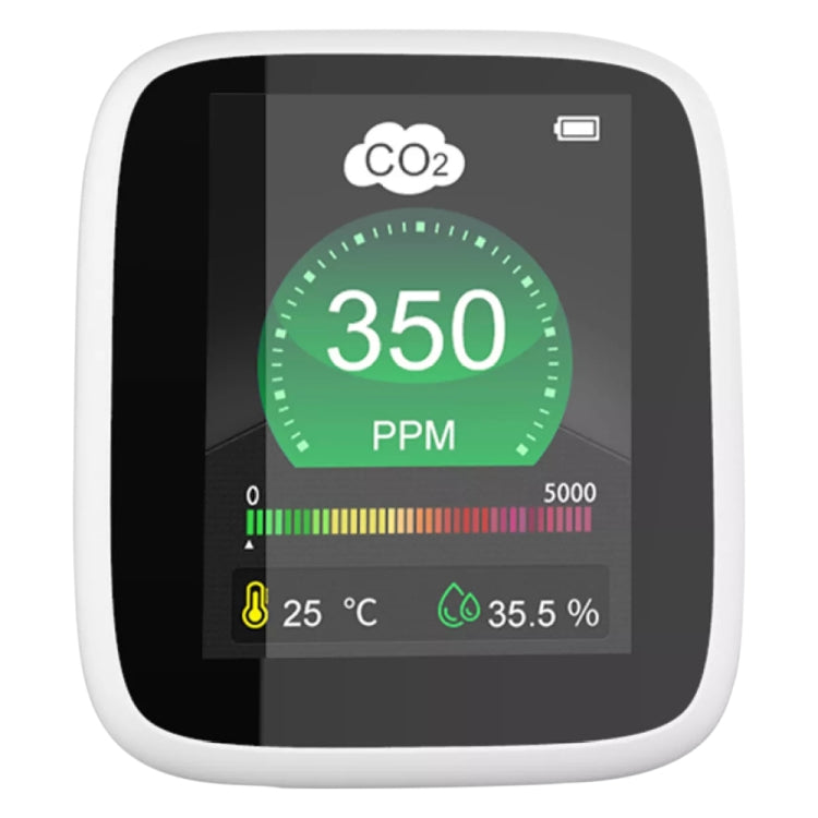 DM1308 CO2 Monitor Tester Calidad del aire interior 400-5000ppm Sensor digital de temperatura y humedad de dióxido de carbono NDIR