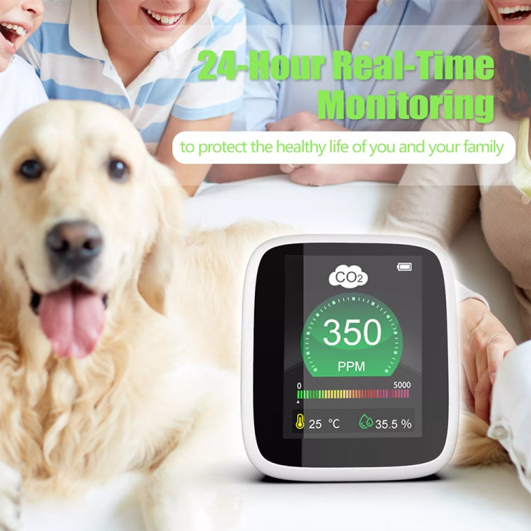 DM1308 CO2 Monitor Tester Calidad del aire interior 400-5000ppm Sensor digital de temperatura y humedad de dióxido de carbono NDIR