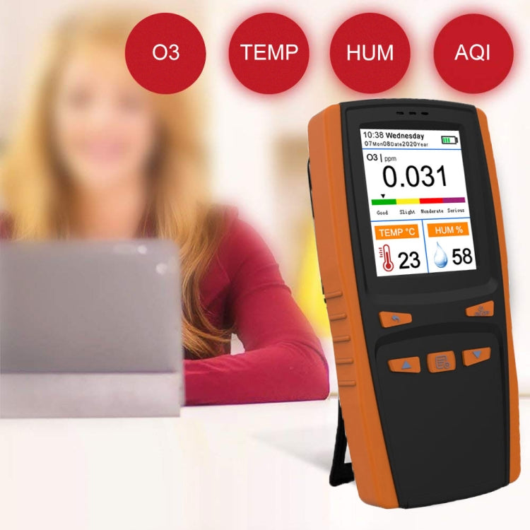 DM509-O3 Analizador de ozono portátil de mano O3 Detector de gas de ozono Sensor inteligente Medidor de ozono, DM509-O3