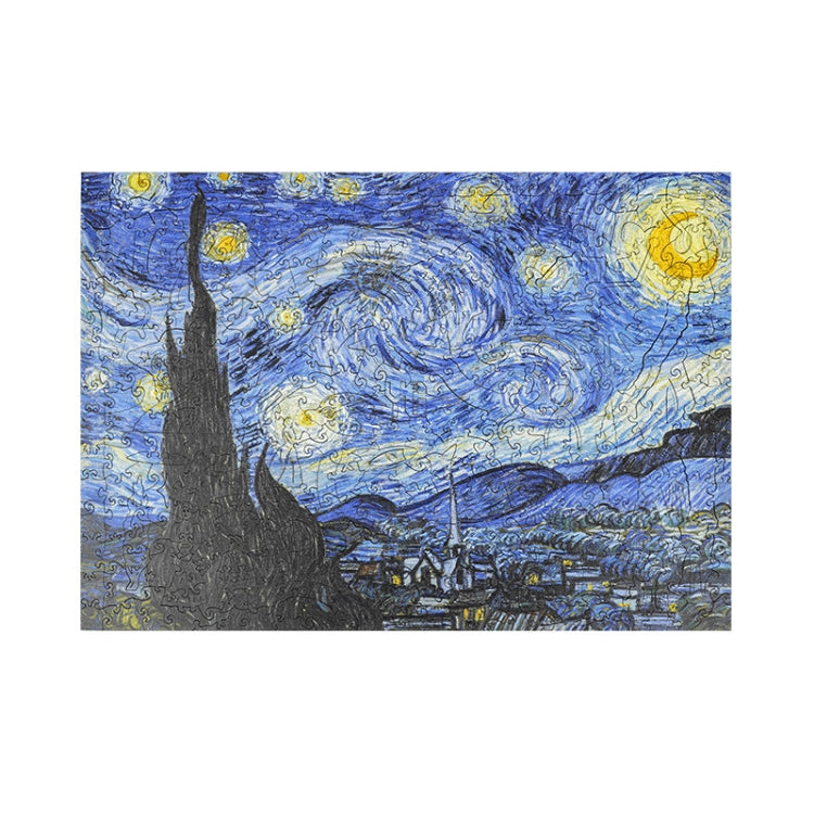 Rompecabezas de madera irregular Adulto Alta dificultad Regalo creativo, The Starry Night