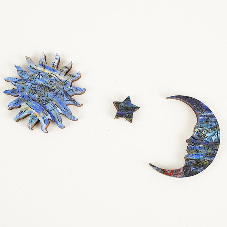 Rompecabezas de madera irregular Adulto Alta dificultad Regalo creativo, The Starry Night