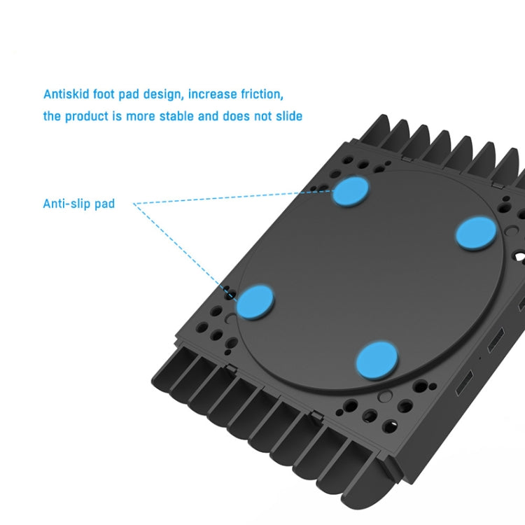 Base de refrigeración multifunción JYS X133 + almacenamiento de disco de juego para XBOX Series X Host, JYS X133