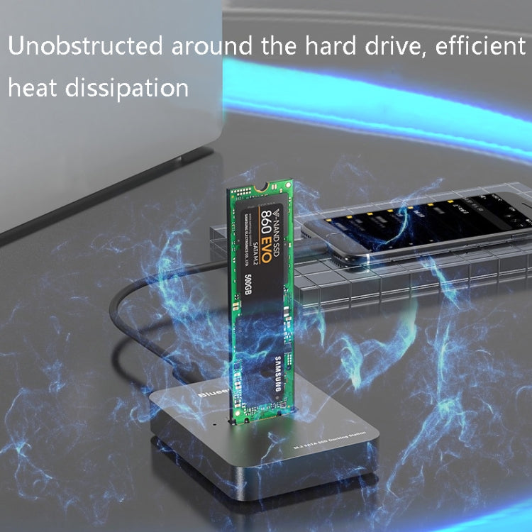 M.2 NGFF / NVME Unidad de estado sólido Parte inferior USB3.1 Notebook SSD externo Enchufe de disco duro móvil, estilo:, SD01 (M.2 SATA Protocol), SD02 (M.2 NVME Protocol)